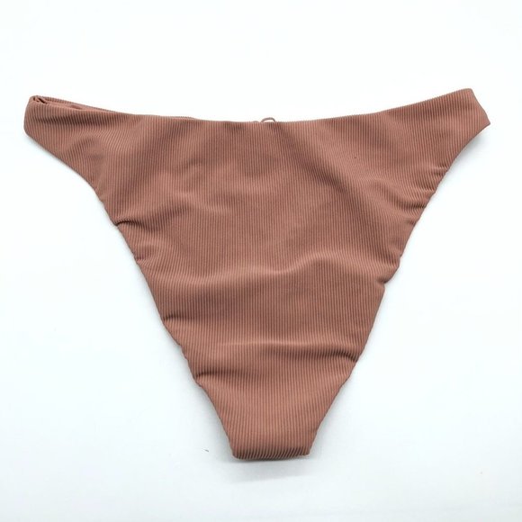 Good American Rib Better Bikini Bottom Cheeky Desert Rose Blush Pink 2 US M - Picture 3 of 4
